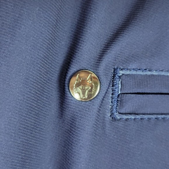 Greyson 10" Golf Shorts Mens Size 42 Navy Blue Wolf Animals AOP Performance - Picture 7 of 11